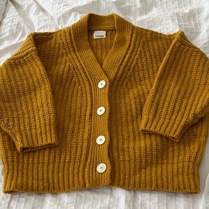 Babaa Cardigan no 19 Mini in Ochre Felted Wool